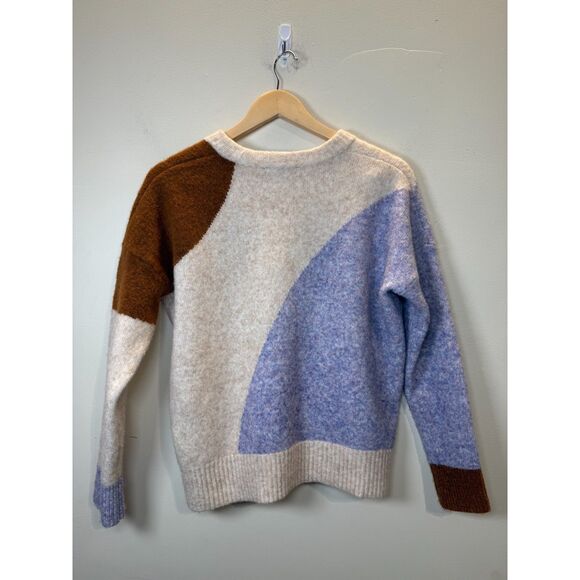 Madewell Women's NC683 Size XS Heather Chalk Cedarbrook Pullover Sweater - Picture 5 of 8